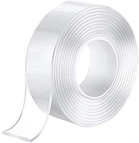 ZALUJMUS Nastro di montaggio bifacciale multiuso – Nastro adesivo trasparente trasparente senza traccia, per uso domestico e industriale (lunghezza: 5 m larghezza: 30 mm spessore: 2 mm)