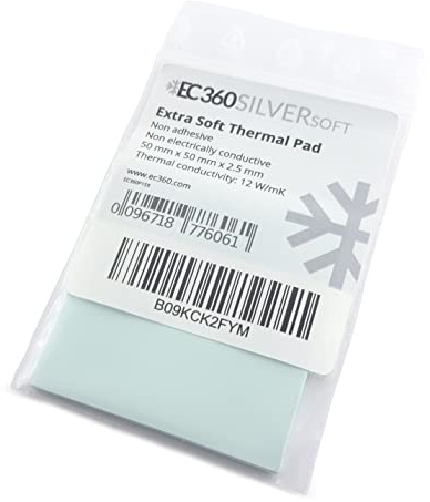 EC360® Silver Soft 12W/mK Thermal Pad (50 x 50 x 2,5 mm)
