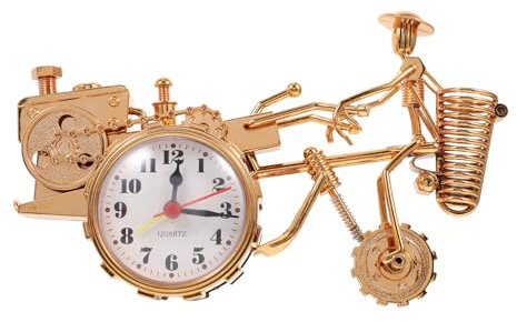 IMIKEYA Traktor-federhalter-Uhr in Retro-Design Desktop-schmuck Mit Dual-use-Funktion Als Stifthalter Und Zieruhr Für Wohnraum Büro