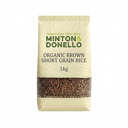 Minton & Donello - Organic Short Grain Brown Rice, Rich & Nutty, Bulk Pack, 1kg