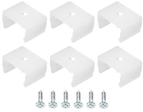 Sourcing Map 50 Wasserdichter Clips für LED-Lichtstreifen, Klemmen 14-17 mm Silikon