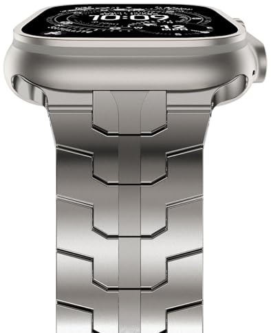 NewWays 49mm 46mm 45mm 44mm 42mm(Serie 3 2 1) Kompatibel mit Apple Watch Armband,Edelstahl Gliederarmband Ersatzarmbänder Geeignet für iWatch Ultra 3 2 1,Series 11/10/9/8/7/6/5/4/3/2/1/SE