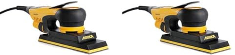 Mirka DEOS 383CV / Schwingschleifer mit Zentral-Absaugung und Klett/für 70x198mm Schleifpapier / 3,0mm Hub / MID3830201 (Packung mit 2)