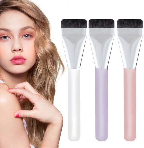 Landrain 3 Stück Premium Pinselhaare Ultra Thin Foundation Brush Make Up Pinsel