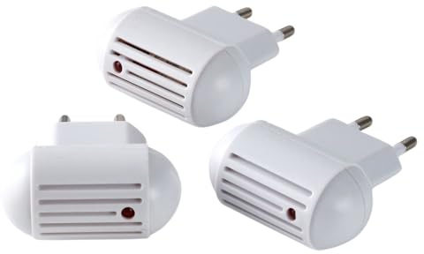 SHOP-STORY - MOSPLUG : Pack de 3 Prises Répulsif Moustique à Ultrasons avec LED