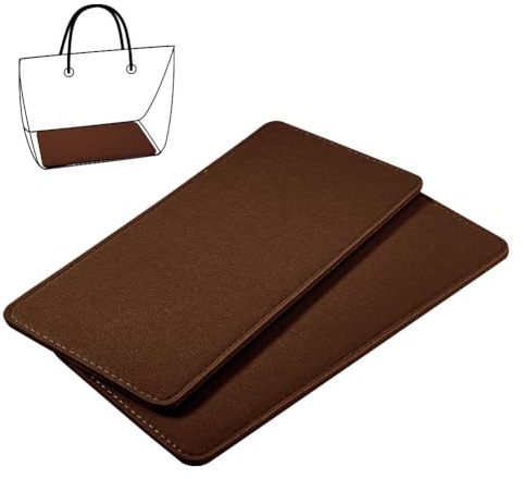 PH PandaHall 2pz Fondo per Borsa Interno Base per Borsa in Feltro Marrone, 34x16.5cm Base Shaper Inserto Inferiore Rettangolo per Uncinetto Borsetta Zaino Borse Tote, Spessore 8mm