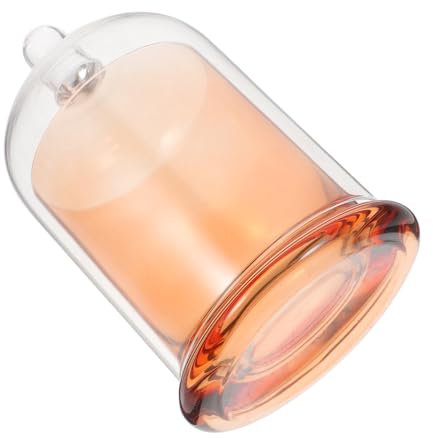 Cloche pour Bougie en Verre Marron, Structure Stable