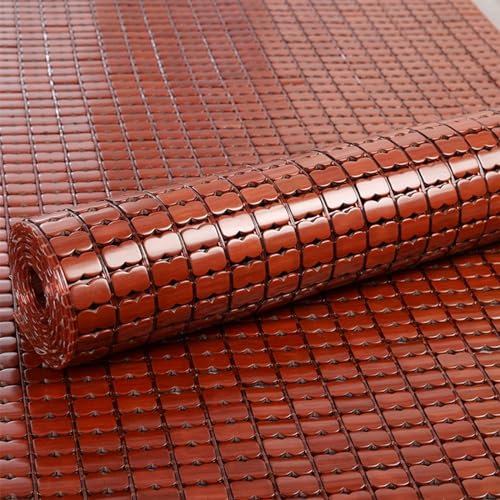 X1NGFU Bambus Cool Sitzkissen Mat,Faltbare Kühlende Sommer Isomatte Schlafmatten,Atmungsaktive Mahjong Bambusmatte,Für Bett,Autositz,Sofa und Bürostühle,Breite x Länge (70cm x 140cm)
