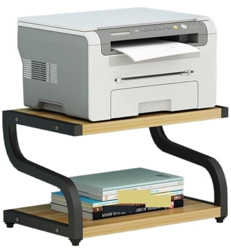Drucker Regal Druckergestell Druckerständer Druckertisch 2-stufiger kleiner Druckerständer Desktop-Druckerständer Organizer für Faxgerät Scannerdateien Druckertisch Druckerregale Druckerregal (Farbe: