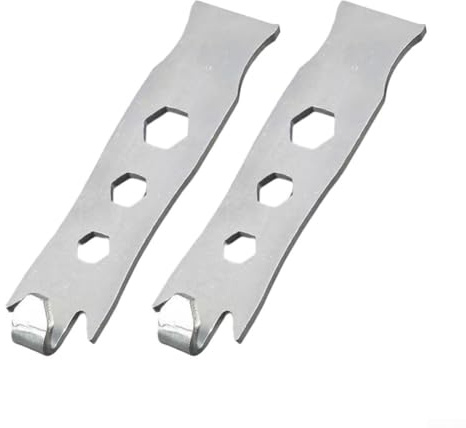 Besttoolifes 2 x Zaundraht-Drehwirbel für T-Pfostenclips, zeitsparende Widerhaken-Drahtzaun-Werkzeuge, einfach zu bedienen, stark genug, um jeden Zaundraht zu verdrehen (2 Stück klein)