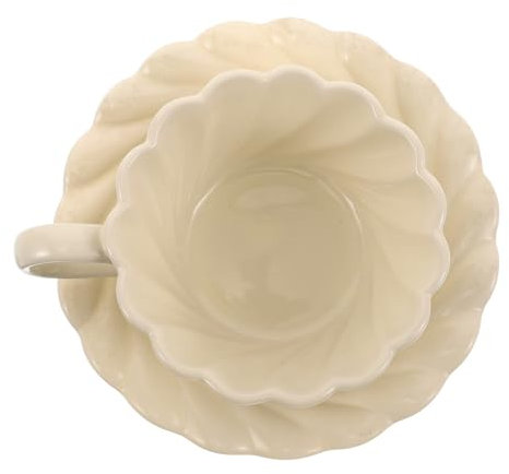 HOMSFOU European Style Porcelain Ceramic Tea Set Teiliges Cappuccino Und Teetassen Set Für Nachmittagstee Frühstück Und Kaffee Elegantes Design Für Jeden Anlass