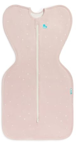 Love To Dream™ Swaddle UP™, Newborn 2.2–3.8 kg – Twinkle Powder Blue | Snug Fit, Supports Healthy Sleep Routine | 1.0 Tog Ideal for Spring & Summer (20–24°C) | Machine Washable Cotton & Double Zip