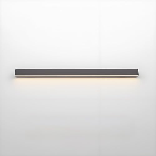 Lampada da Parete per Corrimano per Scale In Lega di Alluminio Lampada da Parete con Montaggio Superficiale, Ringhiera Quadrata, Corrimano a Induzione(Black,150cm)