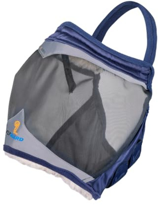 Shires FlyGuard Pro - Máscara de malla fina sin orejas, tamaño mazorca, poliéster ligero, protección contra moscas e insectos, malla fina transpirable para participación, pastoreo y uso estable, color