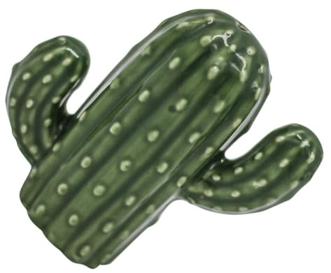 VALICLUD Creative Ceramic Toothpick Holder Cactus-shaped Toothpick Container Small Lightweight Porcelain Box for Dining Table Kitchen Decor and Hygiene