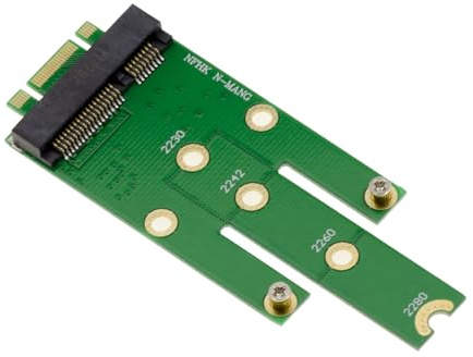 KALEA-INFORMATIQUE mSATA miniPCIe auf M.2 Adapter, um eine mSATA SSD an einem M2 SATA B Key Port zu befestigen.