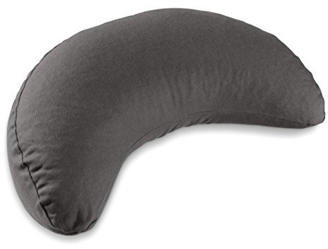 Lotuscrafts Shanti - Cojín de Yoga con Forma de Media Luna con Funda de 100% algodón, con Relleno de espelta, Certificado Gots