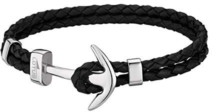 Lotus Style Leder Armband Anker LS1832-2/1 Herren Schmuck schwarz D2JLS1832-2-1 EIN schönes Geschenk zu Weihnachten, Geburtstag, Valentinstag für den Mann