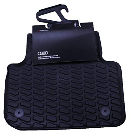 Audi 4M1061512041 allvädersgolvmattor premium gummi golvmattor bak, svart