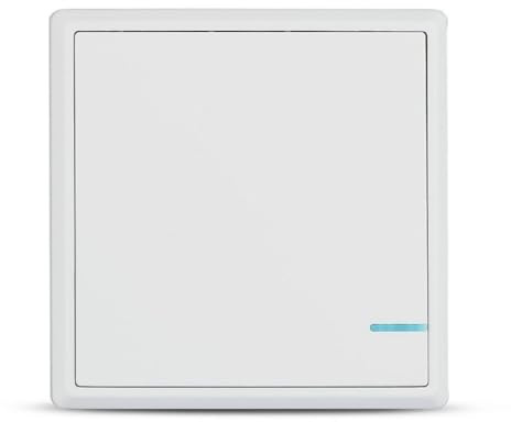 V-TAC Smart Home VT-5131 Wireless Switch 1 Button Wi-Fi Wireless Switch with LED Light IP54 - SKU 8460