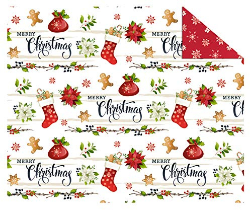 Ursus 11344601 - Fotokarton, Merry Christmas, DIN A4, 300 g/qm, 10 Blatt, beidseitig bedruckt, Vorder- und Rückseite in verschiedenen Motiven, aus Frischzellulose, Motiv 1, ideal für Papierkunstwerke