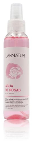 Labnatur Agua De Rosas - Tónico Facial - Hidrata, Refresca y Suaviza - Limpieza Facial, Astringente - Piel Mixta, Grasa y con Acné - Natural y Vegano - Fabricado en España - 125 ml