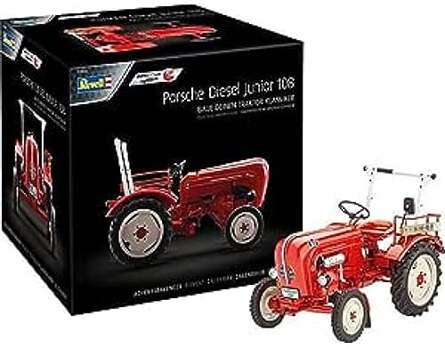Revell Adventskalender Porsche Junior 108 I Porsche Adventskalender I Porsche Traktor in 24 Tagen zusammenbauen I Adventskalender für Jungen, Mädchen & Erwachsene ab 10 Jahren I Geschenkidee