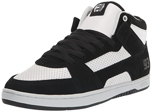 Etnies Herr Mc Rap Hi Top skatesko skridskor, svart/vit/vit, 46 EU, Svart vit vit, 46 EU