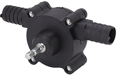 Handpumpe Wasser-Öl-Flüssigkeitspumpe, Selbstansaugende Bohrmaschinen-Pumpe aus Kunststoff, 220g, für Wasser, Öl und Düngemittel, 7 Zubehörteile
