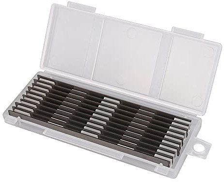 Sankuai 10 Stück HSS Hobelmesser 82mm, 82mm Wendemesser passend für Holzbearbeitungsmaschinen, 82 x 5,5 x 1,2mm