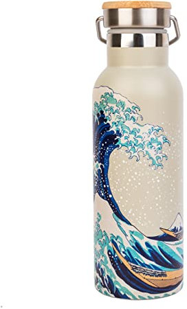 Grupo Erik - Bouteille Isotherme Hokusai 500ml - Acier Inoxydable et Sans BPA