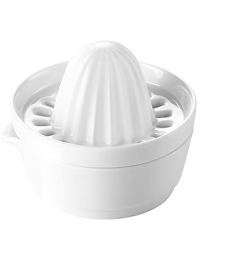 Sizikato Presse-agrumes manuel en porcelaine blanche pour la maison, citron, orange, fruits.