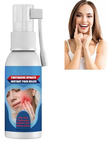 GNAUMORE Spray De Dolor De Muelas,Spray Bucal Gingival,Spray Para Aliviar El Dolor De Muelas,Spray De Ulceras Orales,Spray Para El Cuidado Bucal a Base De Hierbas,Spray Portátil De Dolor De Muelas