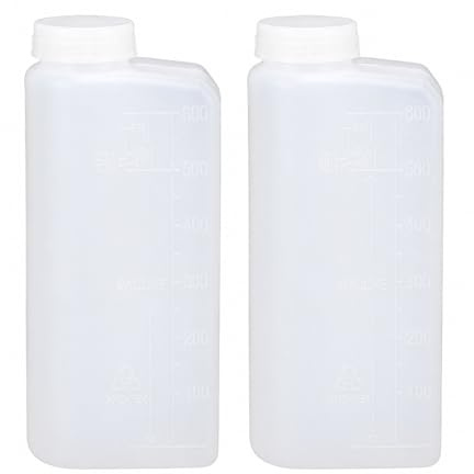 Kraftstoffflasche, Öl, Benzin, Kraftstoffmischflasche, professioneller Ölmischflaschenbehälter für Kettensägen-Bügelmaschine mit 2-Takt-Motor, 2 Stück, 600 ml