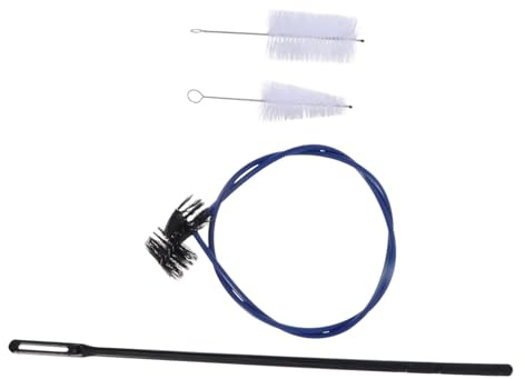 UPKOCH 4 Stück Reinigungsbürstenset für Blasinstrumente Flexibel Nylon Kunststoff Trompetenreiniger