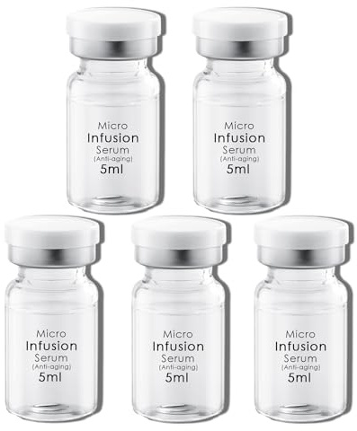 Sérum Antiedad 5ml, Ampollas Avanzadas de Ácido Hialurónico para Hidratar la Piel, Solución Todo en Uno para el Sistema de Micro Infusión de Hidratación, Adecuado para Todo Tipo de Piel (5ml x 1) (5)