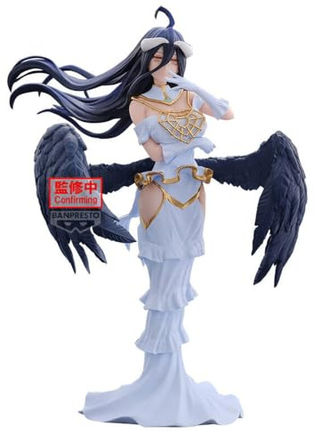 Banpresto Accion Albedo Overlord 20 cm BP28799P flerfärgad samlarfigur, optimal för anime-fans