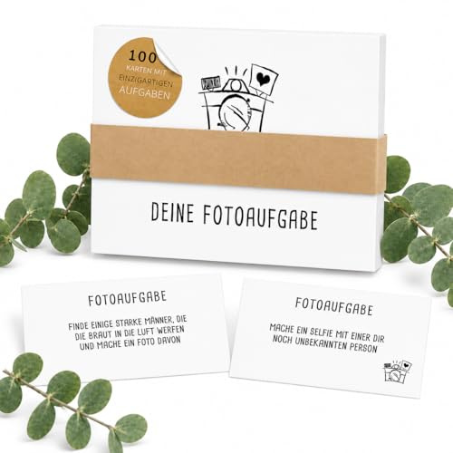 Fotospiel Hochzeit XXL - Das Original von snaPmee - 100+9 Fotoaufgaben - Hochzeitsspiel für Gäste & Brautpaar -Fotobox Aufgaben, Fotochallenge, Gästebuch Spiel (Pure White)