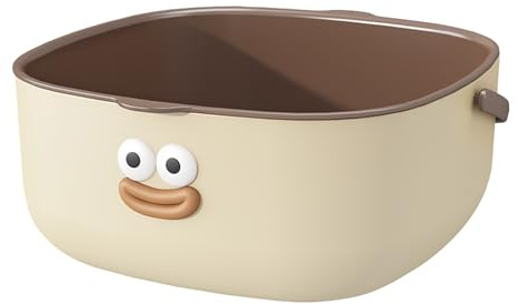 Juego de cuencos coladores de cocina, cesta coladora de doble capa, compacta y grande, apta para lavavajillas, 10.6 x 10.4 x 4.6 pulgadas, cuenco de lavado de frutas con drenaje para apartamento