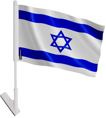Drapeau adhésif d'Israël en Polyester 10 pièces