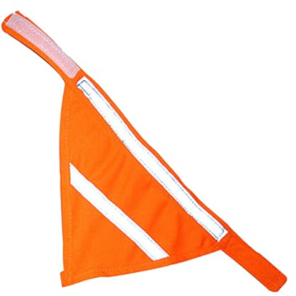 Supvox Reflektierendes Haustier Bandana aus Polyester Mittelgroßes Hundehalstuch mit Leuchtstreifen für Nachtspaziergänge Waschbar Sicherheits Schal für Kleine und Mittelgroße Hunde