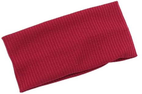 Sport Haarband Frauen Solide Haarband Breite Haarbänder Elastisches Stirnband Make-Up Haar Hoop Yoga Headwrap Frisuren Zubehör(Red)