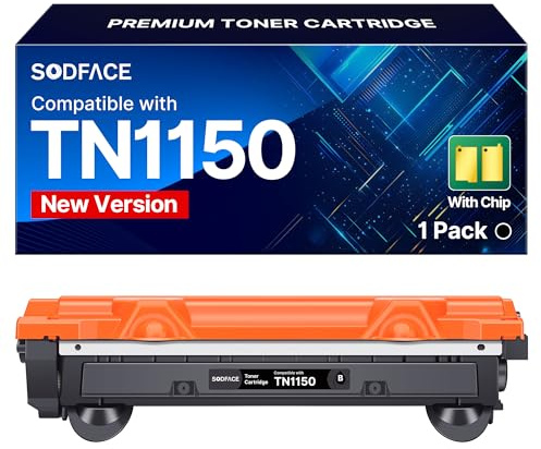 TN1150 Toner Kompatibel für Brother DCP-L1640W DCP-L1660W HL-L1240W | Kompatible für DCP-1510 DCP-1512 DCP-1610 DCP-1612 MFC-1810 MFC-1815 MFC-1910 (1er-Pack)