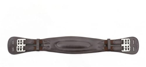 Generisch BergReiter Classic Sattelgurt – Dressage Kurz (Dunkelbraun, 45 cm)