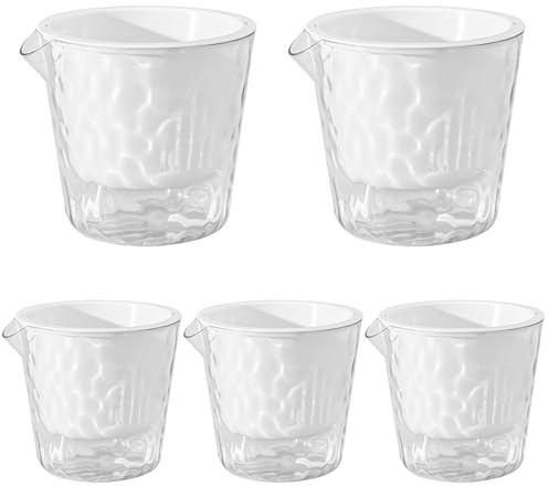 Otbushit Fioriera autoirrigante da 5 pezzi da 4, 9x4, 3 pollici, doppio strato con vaso interno rimovibile per fiori, piante d'appartamento, piante grasse, viole africane e cactus