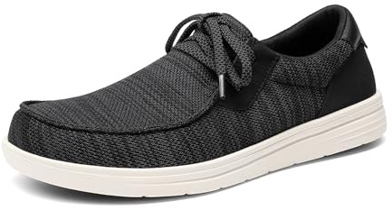 Bruno Marc Mocasines Hombre sin Cordones Zapatos Verano,Negro,42