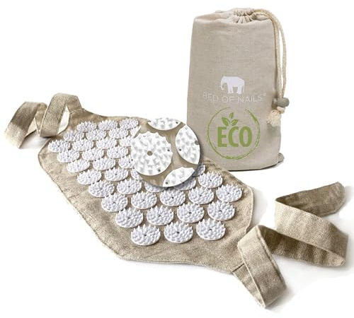 BED OF NAILS ECO Acupressure Mat Cushion Pillow Strap, Made with Eco-Friendly Materials (ECO Strap)