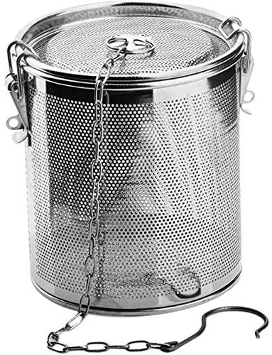 Bolsa Especias Acero Inoxidable Filtro De Condimento Bolas Colador De Condimentos Especias Filtro Colador Té De Gancho Cesta De Condimentos Té Filtro Té Granel Grande Jarra Sueltas Con Filtro Grande