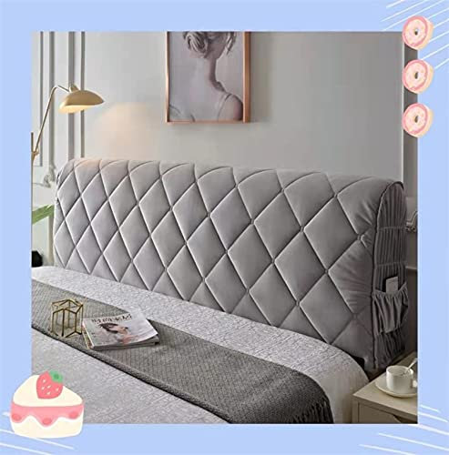 uyeoco Bett Kopfteil Bezug 180/200/220/150 Verdicken Kopfteilabdeckung Bettkopfteil Hussen Kopfteilbezug 120/150/180/200CM Boxspringbett Bett Elastisch Kopfteil-Schutzhülle Für Schlafzimmer Dekor