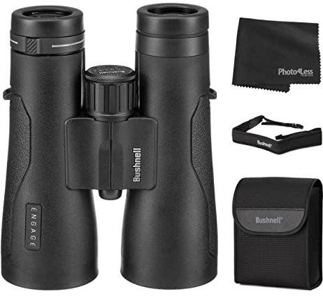 Bushnell Engage EDX 12x50 Binoculars; Includes Case, Neck Strap, Lens Caps and Lens Cleaning Cloth